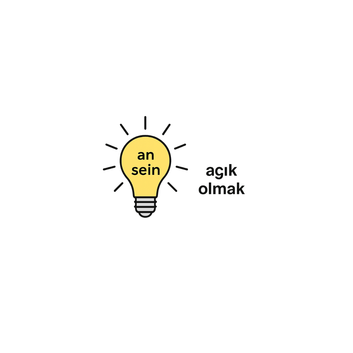 "an sein" kelimesini gösteren görsel